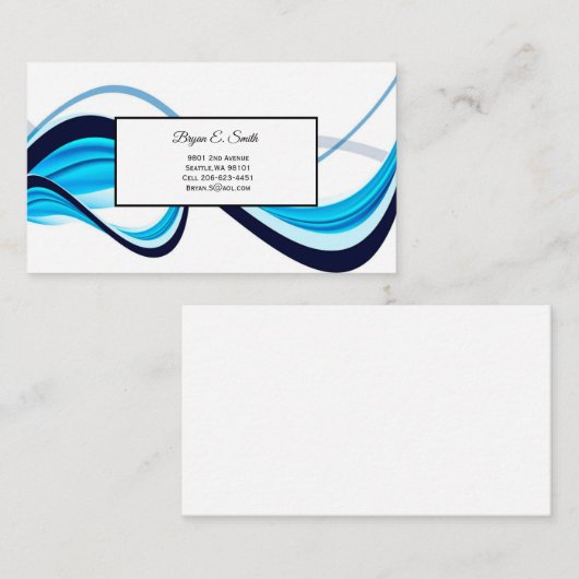 Visitekaartje Contactkaartje (Voorkant / Achterkant)