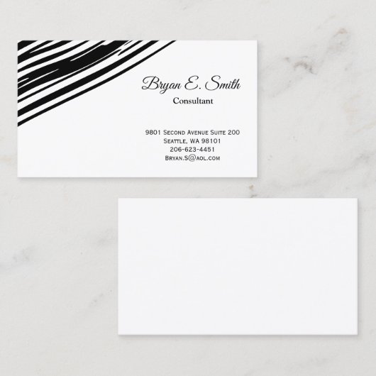 Visitekaartje Contactkaartje (Voorkant / Achterkant)