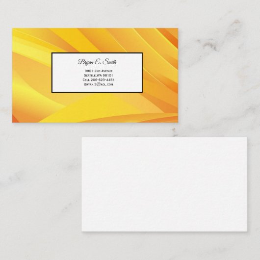 Visitekaartje Contactkaartje (Voorkant / Achterkant)