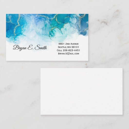 Visitekaartje Contactkaartje (Voorkant / Achterkant)