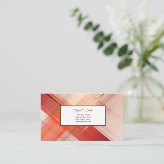 Visitekaartje Contactkaartje (Staand voorkant)