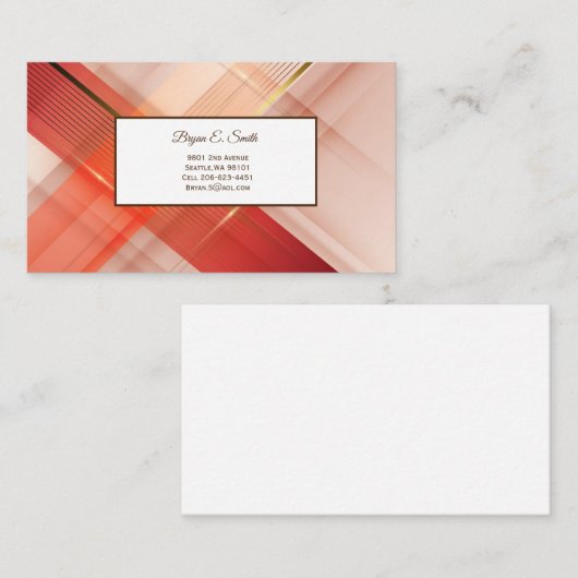 Visitekaartje Contactkaartje (Voorkant / Achterkant)