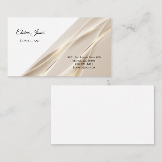 Visitekaartje Contactkaartje (Voorkant / Achterkant)