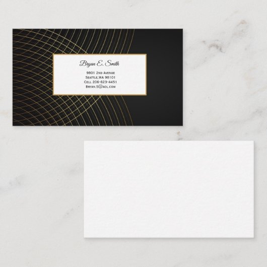 Visitekaartje Contactkaartje (Voorkant / Achterkant)