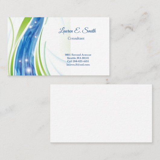 Visitekaartje Contactkaartje (Voorkant / Achterkant)