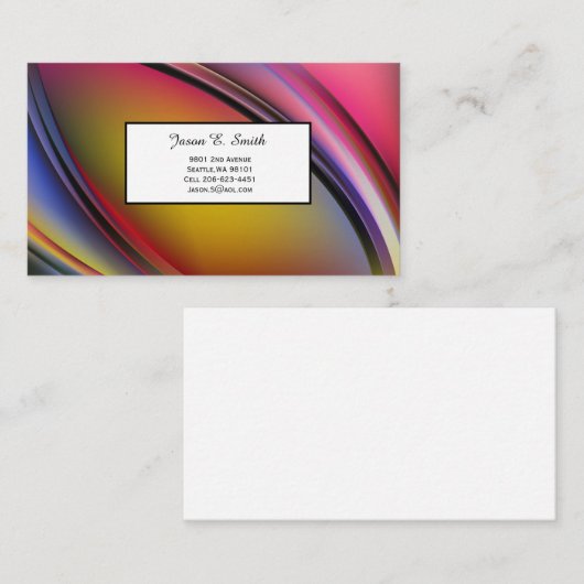 Visitekaartje Contactkaartje (Voorkant / Achterkant)