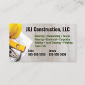 Visitekaartje contractant (Voorkant)