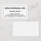 Visitekaartje Cosmetische Dentist (Voorkant / Achterkant)