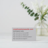 visitekaartje creativestorezazzle - (Staand voorkant)