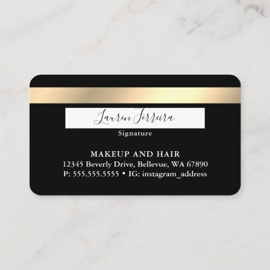 Visitekaartje creditcardopmaakmodel Roze schijven (Achterkant)