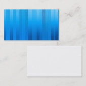 visitekaartje/Creëer uw eigen blauwe strepen Visitekaartje (Voorkant / Achterkant)