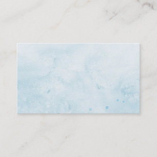 Visitekaartje/Creëer uw eigen blauwe Waterverf Visitekaartje