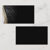 visitekaartje/Creëer Uw eigen elegant zwart Visitekaartje (Voorkant / Achterkant)