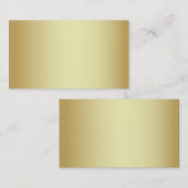 visitekaartje/Creëer uw eigen goud Visitekaartje (Voorkant / Achterkant)
