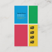 visitekaartje Cuctom Black + gele fotografie (Achterkant)