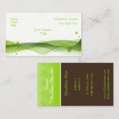 Visitekaartje, curven en bubbels visitekaartje (Voorkant / Achterkant)