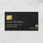 Visitekaartje Custom Black Vip (Achterkant)