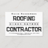 Visitekaartje dakcontractant (Achterkant)