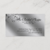 Visitekaartje Damask Floral Baby roze (Achterkant)