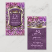  Visitekaartje Damask Lijst Gold Crown (Voorkant / Achterkant)