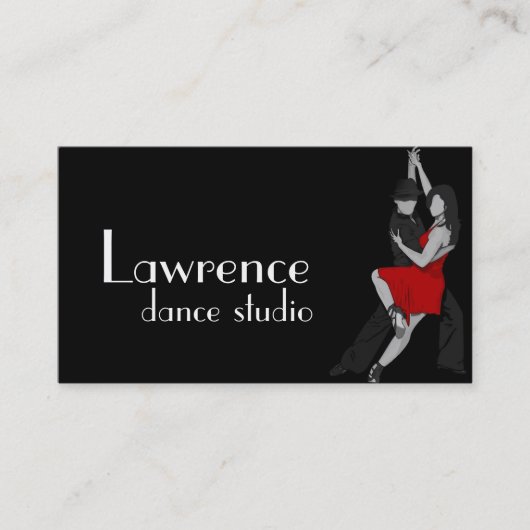 Visitekaartje Dance Instructor Studio Lessons (Voorkant)