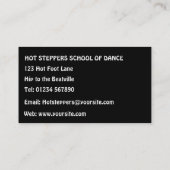 Visitekaartje dansers (Achterkant)
