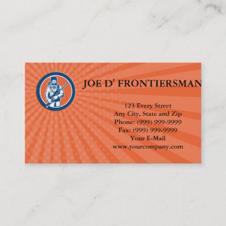 Visitekaartje Davy Crockett American Frontiersman