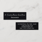 Visitekaartje decorator met lage sleutel (Voorkant / Achterkant)