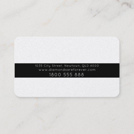 Visitekaartje diamanten (Achterkant)