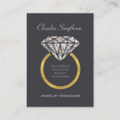 Visitekaartje Diamond Ring Jewelry Designer (Voorkant)