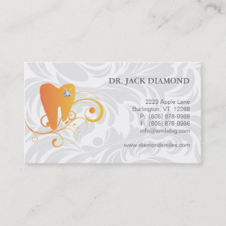 Visitekaartje Diamond Tooth Logo 2 Afsprakenkaartje