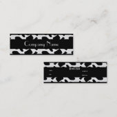 Visitekaartje Dier Koe Print Zwart Wit Skinny (Voorkant / Achterkant)