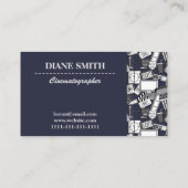 VISITEKAARTJE DIRECTEUR CINEMATOGRAPHER FILMMAKER (Achterkant)