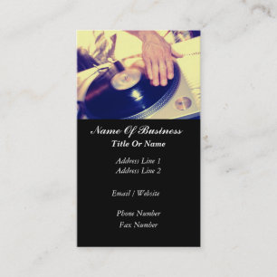 Visitekaartje Disk Jockey