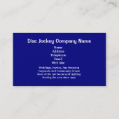 Visitekaartje Disk Jockey (Achterkant)