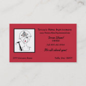 visitekaartje "Diva with Tiara Hard Pet" (Voorkant)