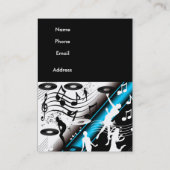 Visitekaartje DJ Disc Jockey Dance Music Party (Achterkant)