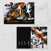 Visitekaartje DJ Disc Jockey Dance Music Party (Voorkant / Achterkant)