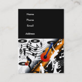 Visitekaartje DJ Disc Jockey Dance Music Party (Achterkant)