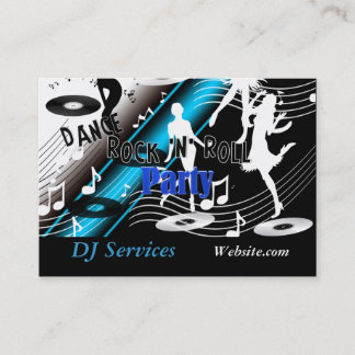 Visitekaartje DJ Disc Jockey Dansmuziek Feest