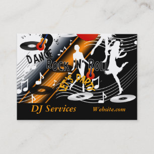 Visitekaartje DJ Disc Jockey Dansmuziek Feest