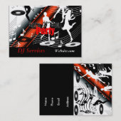 Visitekaartje DJ Disc Jockey Retro Music Party (Voorkant / Achterkant)