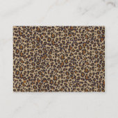 VISITEKAARTJE DOCUPCAKE CHEETAH ANIMAAL PRINT (Achterkant)