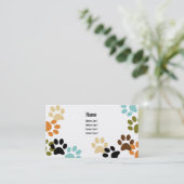 Visitekaartje Dog Paw Drukt af (Staand voorkant)