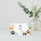 Visitekaartje Dog Paw Drukt af (Staand voorkant)