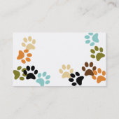 Visitekaartje Dog Paw Drukt af (Achterkant)