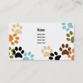 Visitekaartje Dog Paw Drukt af (Voorkant)