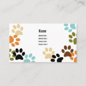 Visitekaartje Dog Paw Drukt af (Voorkant)