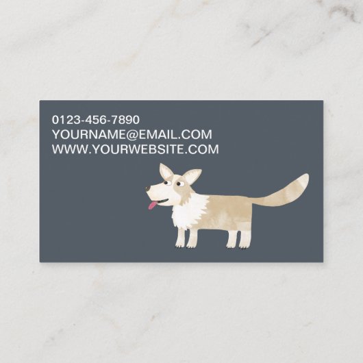 Visitekaartje Dog Pet Services (Achterkant)