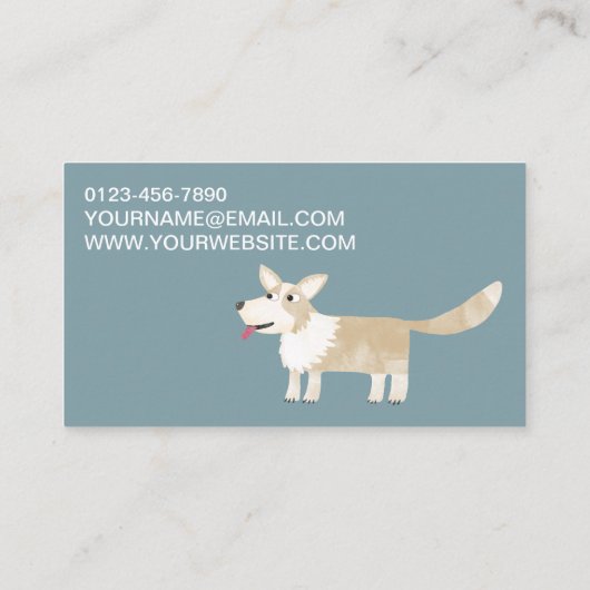 Visitekaartje Dog Pet Services (Achterkant)